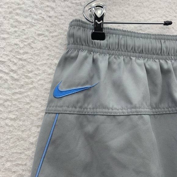 Nike Swim Trunks Mens XL Gray Blue Sports Athletic Cargo Pocket Bathing Suit 6" - Picture 5 of 13